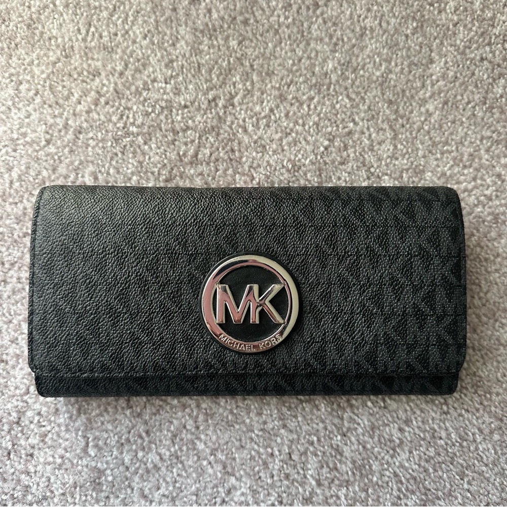 Michael Kors Flap Wallet with Card Protector Feature